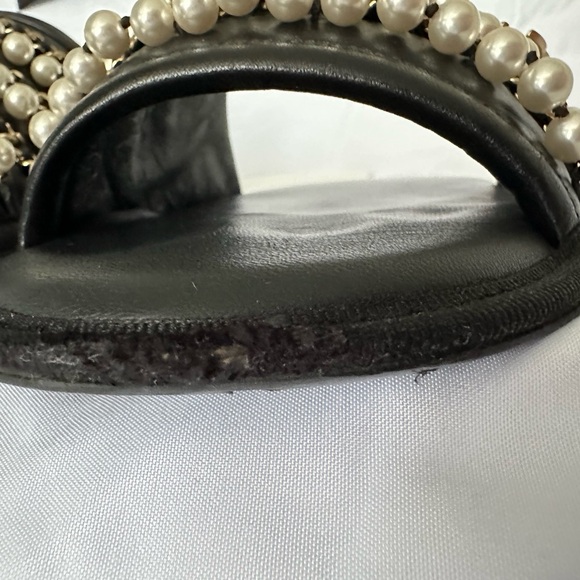 CHANEL Lambskin Palace Pool Mules with Pearl and Gold Accents - Picture 16 of 16